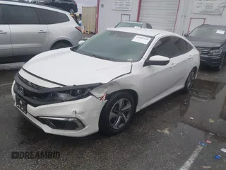 2020 Honda Civic Sedan LX with VIN 2HGFC2F63LH594853, listed as a IAAI auction lot 41805120 with 54,355 mi miles. Bid and sale history available at carsss.com. Image 2.