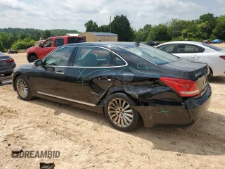 2015 Hyundai Equus Signature with VIN KMHGH4JH5FU094120, listed as a Copart auction lot 63238345 with 103,658 mi miles and Salvage title. Bid and sale history available at DreamBid. Image 2.