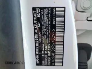 2024 Mercedes-Benz CLA 250 with VIN W1K5J4HB6RN452976, listed as a Copart auction lot 46283815 with 3,868 mi miles and Salvage title. Bid and sale history available at DreamBid. Image 12.