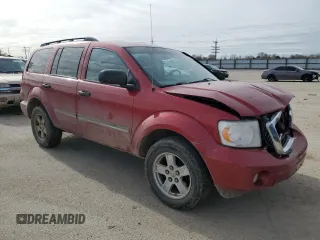 2008 Dodge Durango SLT with VIN 1D8HB48N28F119327, listed as a Copart auction lot 47839015 with 186,983 mi miles and Salvage title. Bid and sale history available at DreamBid. Image 4.