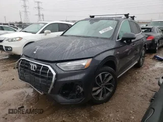2021 Audi Q5 Premium Plus with VIN WA1BAAFY6M2025207, listed as a Copart auction lot 71050522 with 25,831 mi miles. Bid and sale history available at carsss.com. Image 1.