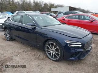 2023 Genesis G70 2.0T with VIN KMTG34TA3PU129307, listed as a IAAI auction lot 41636981 with 37,593 mi miles. Bid and sale history available at carsss.com. Image 1.