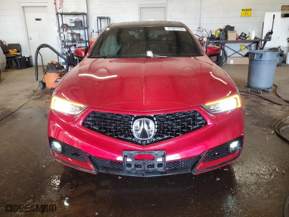 2020 Acura TLX w/Advance Pkg with VIN 19UUB3F82LY000230, listed as a Copart auction lot 41381255 with 107,802 mi miles and Salvage Title. Bid and sale history available at carsss.com. Image 5.