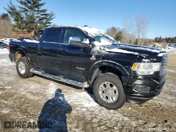 2021 Ram 2500 Laramie with VIN 3C6UR5FL3MG572811, listed as a Copart auction lot 45291775 with 75,730 mi miles and Salvage Title. Bid and sale history available at carsss.com. Image 4.