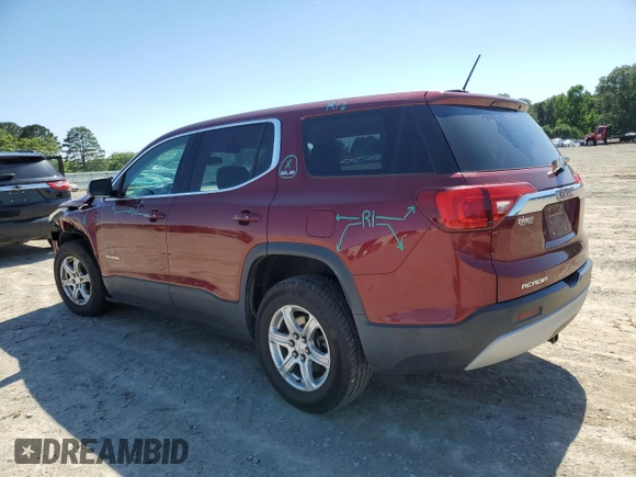 2018 GMC Acadia SLE z VIN 1GKKNKLA4JZ216848, wystawiony jako Copart lot #57451765 z przebiegiem 173 677 mil mil oraz Szkoda całkowita • Salvage title. Historia ofert i sprzedaży dostępna na DreamBid. Obrazek 2.