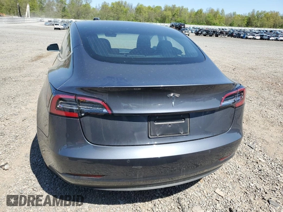 2018 Tesla Model 3 Long Range Battery with VIN 5YJ3E1EA4JF102085, listed as a Copart auction lot 54948625 with 74,786 mi miles and Salvage Title. Bid and sale history available at DreamBid. Image 6.
