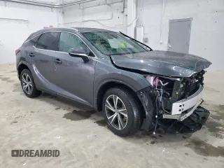 2025 Lexus RX 350 with VIN 2T2BAMCA0SC089705, listed as a Copart auction lot 58418835 with 2,894 mi miles and Salvage title. Bid and sale history available at DreamBid. Image 4.