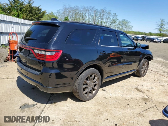 2017 Dodge Durango R/T with VIN 1C4SDJCT8HC961142, listed as a Copart auction lot 54534965 with 67,304 mi miles and Salvage title. Bid and sale history available at DreamBid. Image 3.