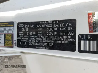 2017 Kia Forte LX with VIN 3KPFK4A79HE041933, listed as a Copart auction lot 55228185 with 147,613 mi miles and Salvage Title. Bid and sale history available at carsss.com. Image 12.
