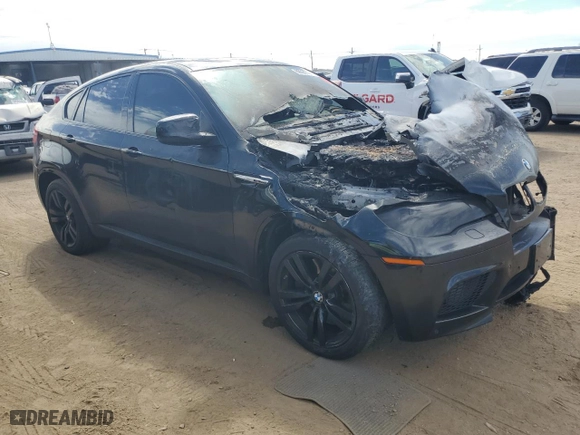 2011 BMW X6 M with VIN 5YMGZ0C54BLK13876, listed as a Copart auction lot 68567774 with 0 mi miles and Salvage Title. Bid and sale history available at carsss.com. Image 4.