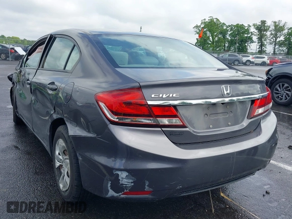 2015 Honda Civic LX with VIN 19XFB2F55FE268061, listed as a IAAI auction lot 42267729 with 122,083 mi miles and . Bid and sale history available at DreamBid. Image 3.