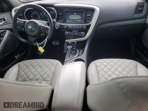 2014 Kia Optima SXL Turbo with VIN 5XXGR4A64EG348677, listed as a Copart auction lot 50593735 with 111,329 mi miles and Salvage Title. Bid and sale history available at DreamBid. Image 8.