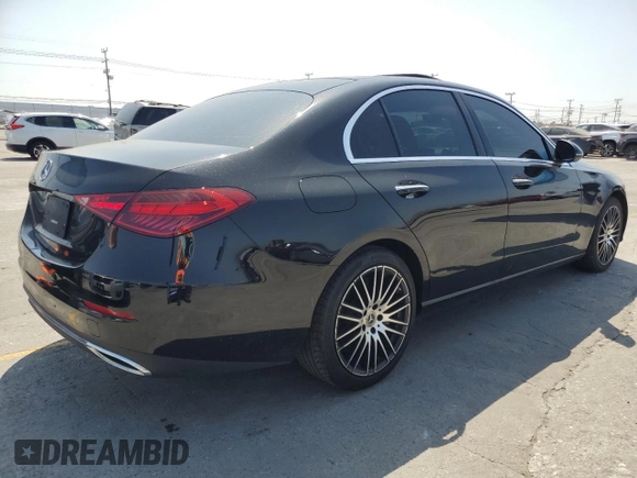 2023 Mercedes-Benz C 300 with VIN W1KAF4GB6PR097993, listed as a Copart auction lot 59393885 with 39,714 mi miles and Salvage title. Bid and sale history available at DreamBid. Image 3.
