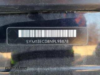2022 BMW X3 M with VIN 5YM13EC08N9L98878, listed as a Copart auction lot 88480785 with 22,053 mi miles and Salvage Title. Bid and sale history available at carsss.com. Image 13.