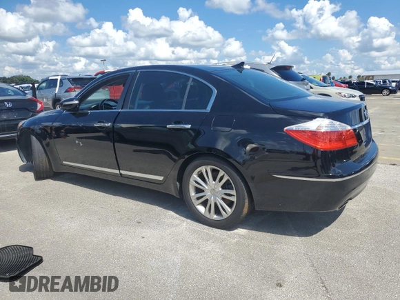 2009 Hyundai Genesis with VIN KMHGC46F89U032611, listed as a Copart auction lot 73835574 with 0 mi miles and Salvage Title. Bid and sale history available at carsss.com. Image 2.