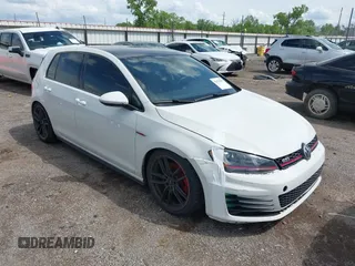 2016 Volkswagen Golf GTI SE with VIN 3VW4T7AUXGM054915, listed as a IAAI auction lot 42070457 with 97,205 mi miles. Bid and sale history available at carsss.com. Image 1.