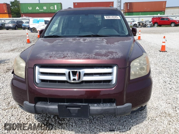 2008 Honda Pilot EX-L with VIN 5FNYF18568B048249, listed as a Copart auction lot 63614245 with 195,503 mi miles and Salvage title. Bid and sale history available at DreamBid. Image 5.
