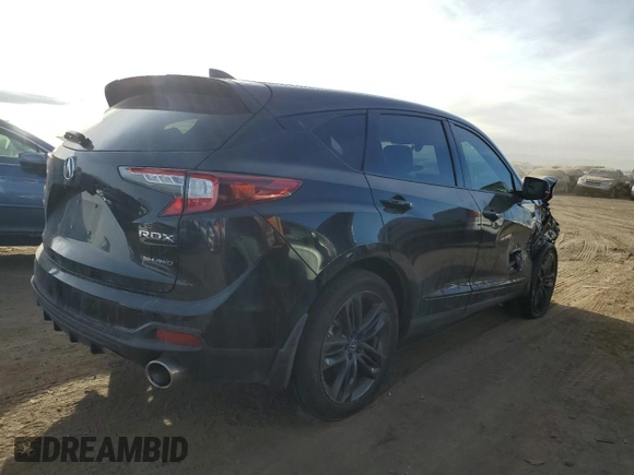 2022 Acura RDX w/A-Spec Package with VIN 5J8TC2H61NL016014, listed as a Copart auction lot 84875934 with 27,210 mi miles and Salvage Title. Bid and sale history available at carsss.com. Image 3.