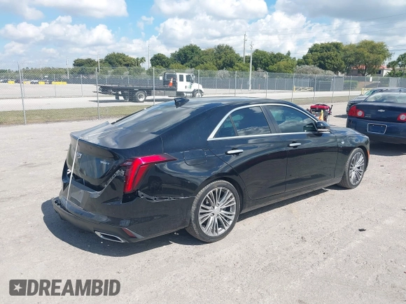 2021 Cadillac CT4 Premium Luxury with VIN 1G6DB5RK1M0132254, listed as a IAAI auction lot 41548569 with 61,862 mi miles and . Bid and sale history available at DreamBid. Image 4.