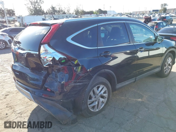 2015 Honda CR-V EX-L with VIN 2HKRM3H78FH506556, listed as a IAAI auction lot 41943492 with 100,405 mi miles. Bid and sale history available at carsss.com. Image 4.