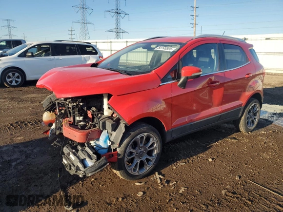 2019 Ford EcoSport Titanium with VIN MAJ6S3KL0KC302781, listed as a Copart auction lot 50146595 with 70,863 mi miles and Salvage Title. Bid and sale history available at DreamBid. Image 1.