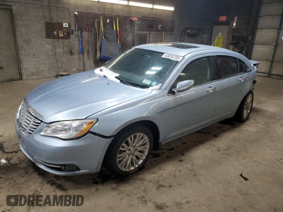 2012 Chrysler 200 Limited with VIN 1C3CCBCB9CN205227, listed as a Copart auction lot 43026755 with 171,943 mi miles and Salvage Title. Bid and sale history available at DreamBid. Image 1.