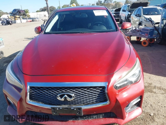 2014 Infiniti Q50 Sport with VIN JN1BV7AP4EM676615, listed as a IAAI auction lot 42007415 with 80,276 mi miles and . Bid and sale history available at DreamBid. Image 12.