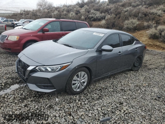 2022 Nissan Sentra S with VIN 3N1AB8BV4NY227830, listed as a Copart auction lot 47628615 with 42,299 mi miles and Salvage Title. Bid and sale history available at carsss.com. Image 1.