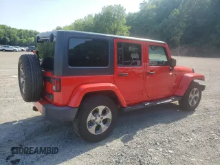 2017 Jeep Wrangler Unlimited Sahara with VIN 1C4HJWEG3HL610297, listed as a Copart auction lot 62060865 with 43,274 mi miles and Salvage title. Bid and sale history available at DreamBid. Image 3.