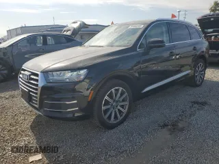 2019 Audi Q7 Premium Plus with VIN WA1LHAF7XKD024487, listed as a Copart auction lot 58400285 with 74,156 mi miles and Salvage title. Bid and sale history available at DreamBid. Image 1.