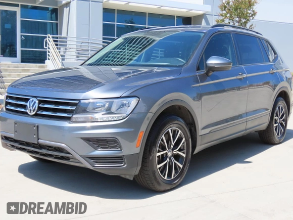 2021 Volkswagen Tiguan S with VIN 3VV1B7AX2MM125993, listed as a Copart auction lot 55641825 with 95,479 mi miles and Clean Title. Bid and sale history available at DreamBid. Image 2.