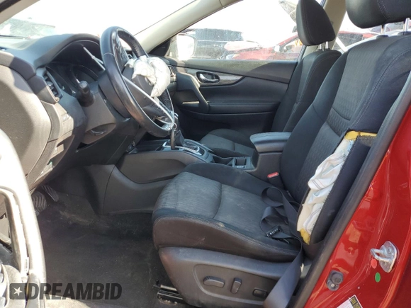 2017 Nissan Rogue S with VIN JN8AT2MV8HW266814, listed as a Copart auction lot 48042345 with 104,747 mi miles and Salvage Title. Bid and sale history available at carsss.com. Image 7.