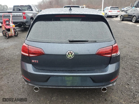 2019 Volkswagen Golf GTI S with VIN 3VW5T7AU0KM024125, listed as a Copart auction lot 45968945 with 52,489 mi miles and Salvage Title. Bid and sale history available at carsss.com. Image 6.