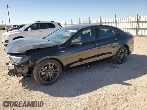 2020 Acura TLX w/A-Spec Pkg with VIN 19UUB3F61LA002283, listed as a Copart auction lot 49169465 with 39,176 mi miles and Salvage Title. Bid and sale history available at carsss.com. Image 1.