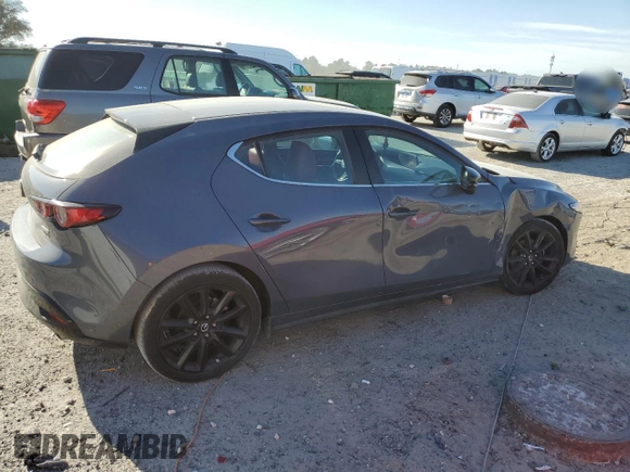 2023 Mazda 3 S Carbon Edition with VIN JM1BPBLM3P1610459, listed as a Copart auction lot 46772615 with 29,024 mi miles and Salvage title. Bid and sale history available at DreamBid. Image 3.