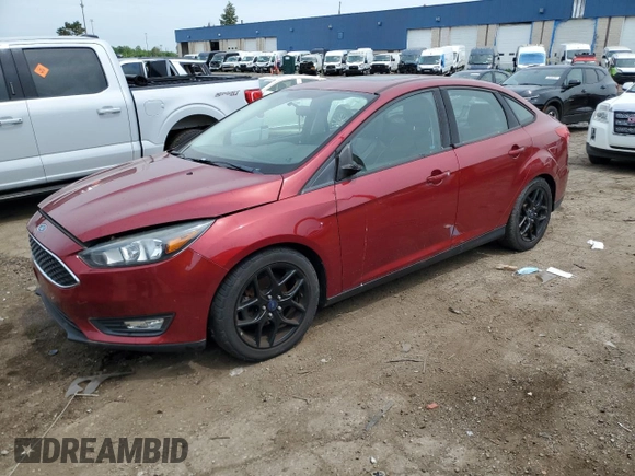 2016 Ford Focus SE with VIN 1FADP3F22GL235697, listed as a Copart auction lot 59081445 with Not provided miles and Clean title. Bid and sale history available at DreamBid. Image 1.