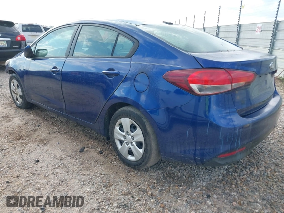 2018 Kia Forte LX with VIN 3KPFK4A7XJE182368, listed as a IAAI auction lot 41687402 with 100,638 mi miles. Bid and sale history available at carsss.com. Image 3.
