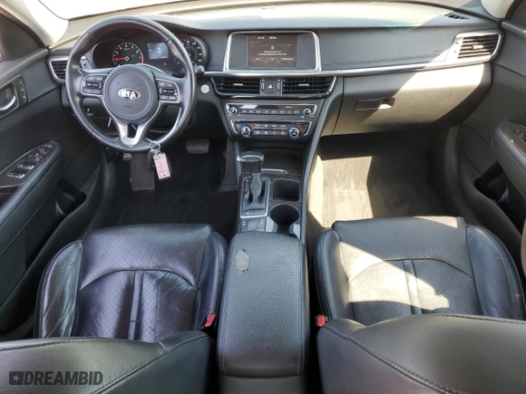 2018 Kia Optima EX with VIN 5XXGU4L32JG218652, listed as a Copart auction lot 46884225 with 129,333 mi miles and Non Repairable. Bid and sale history available at carsss.com. Image 8.
