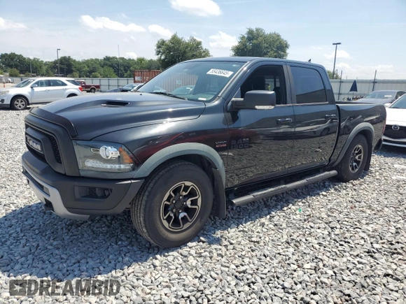 2016 Ram 1500 Rebel with VIN 1C6RR7YT5GS418564, listed as a Copart auction lot 55436645 with 103,949 mi miles and Salvage title. Bid and sale history available at DreamBid. Image 1.