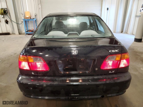 2000 Honda Civic LX with VIN 1HGEJ657XYL054168, listed as a Copart auction lot 47120595 with 232,682 mi miles and Clean Title. Bid and sale history available at carsss.com. Image 6.