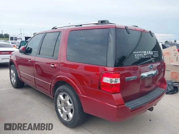 2013 Ford Expedition Limited z VIN 1FMJU1K50DEF41304, wystawiony jako IAAI lot #42184315 z przebiegiem 94 013 mil mil oraz . Historia ofert i sprzedaży dostępna na DreamBid. Obrazek 3.