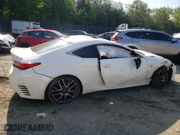 2016 Lexus RC 300 F Sport with VIN JTHSM5BC2G5001387, listed as a Copart auction lot 56324235 with 74,850 mi miles and Salvage title. Bid and sale history available at DreamBid. Image 3.
