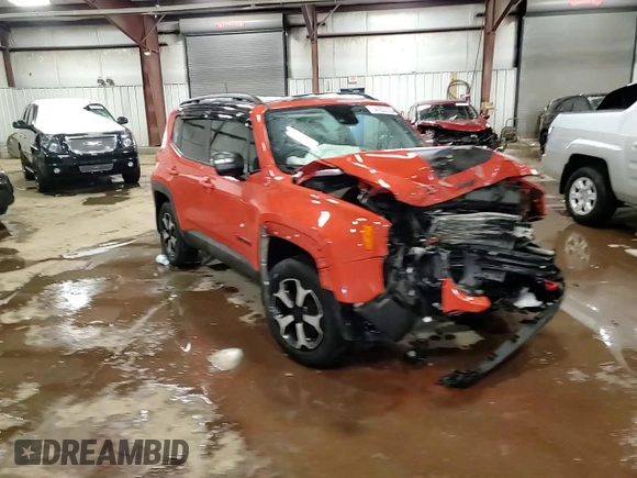 2021 Jeep Renegade Trailhawk with VIN ZACNJDC10MPM39680, listed as a Copart auction lot 44353225 with 48,367 mi miles and Non repairable. Bid and sale history available at DreamBid. Image 14.