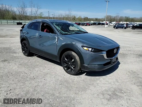 2024 Mazda CX-30 S Carbon Edition with VIN 3MVDMBCM7RM637315, listed as a Copart auction lot 55108695 with 8,476 mi miles and Salvage title. Bid and sale history available at DreamBid. Image 13.