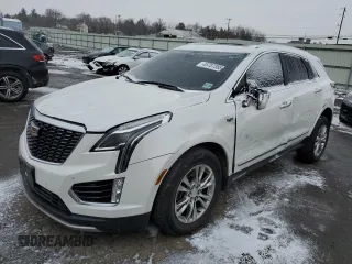 2020 Cadillac XT5 Premium Luxury FWD with VIN 1GYKNCRS3LZ145317, listed as a Copart auction lot 45787385 with 0 mi miles and Salvage Title. Bid and sale history available at carsss.com. Image 1.