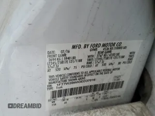 2016 Ford F-250 Lariat with VIN 1FT7W2B60GED37016, listed as a Copart auction lot 42134215 with Not Provided miles and Salvage Title. Bid and sale history available at DreamBid. Image 12.