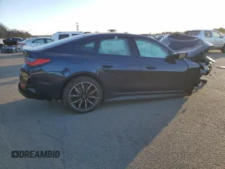 2023 BMW i4 M50 with VIN WBY33AW08PFP06513, listed as a Copart auction lot 87903685 with 0 mi miles and Salvage Title. Bid and sale history available at carsss.com. Image 3.