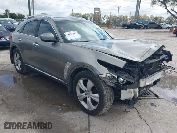 2009 Infiniti FX with VIN JNRAS18U39M101020, listed as a IAAI auction lot 41663215 with 210,583 mi miles and . Bid and sale history available at DreamBid. Image 1.