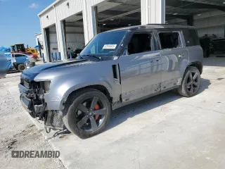 2023 Land Rover Defender X с VIN SALEX7EU6P2147792, выставлен на аукционе Copart как лот 62846635 с пробегом 78 333 миль миль и Списание • Salvage title. История ставок и продаж доступна на DreamBid. Изображение 1.