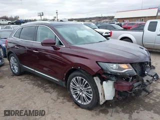 2017 Lincoln MKX Reserve with VIN 2LMPJ6LR1HBL43659, listed as a IAAI auction lot 41480654 with 100,677 mi miles. Bid and sale history available at carsss.com. Image 1.
